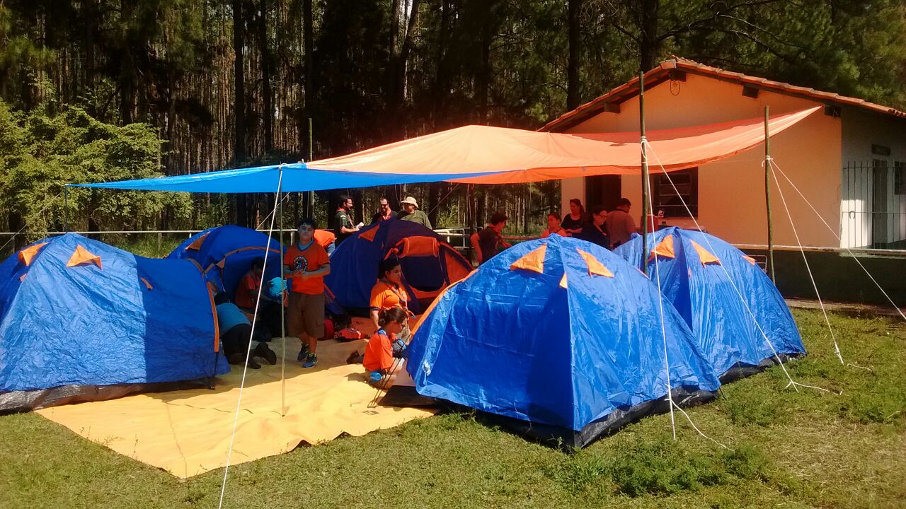 Acampamento de patrulhas